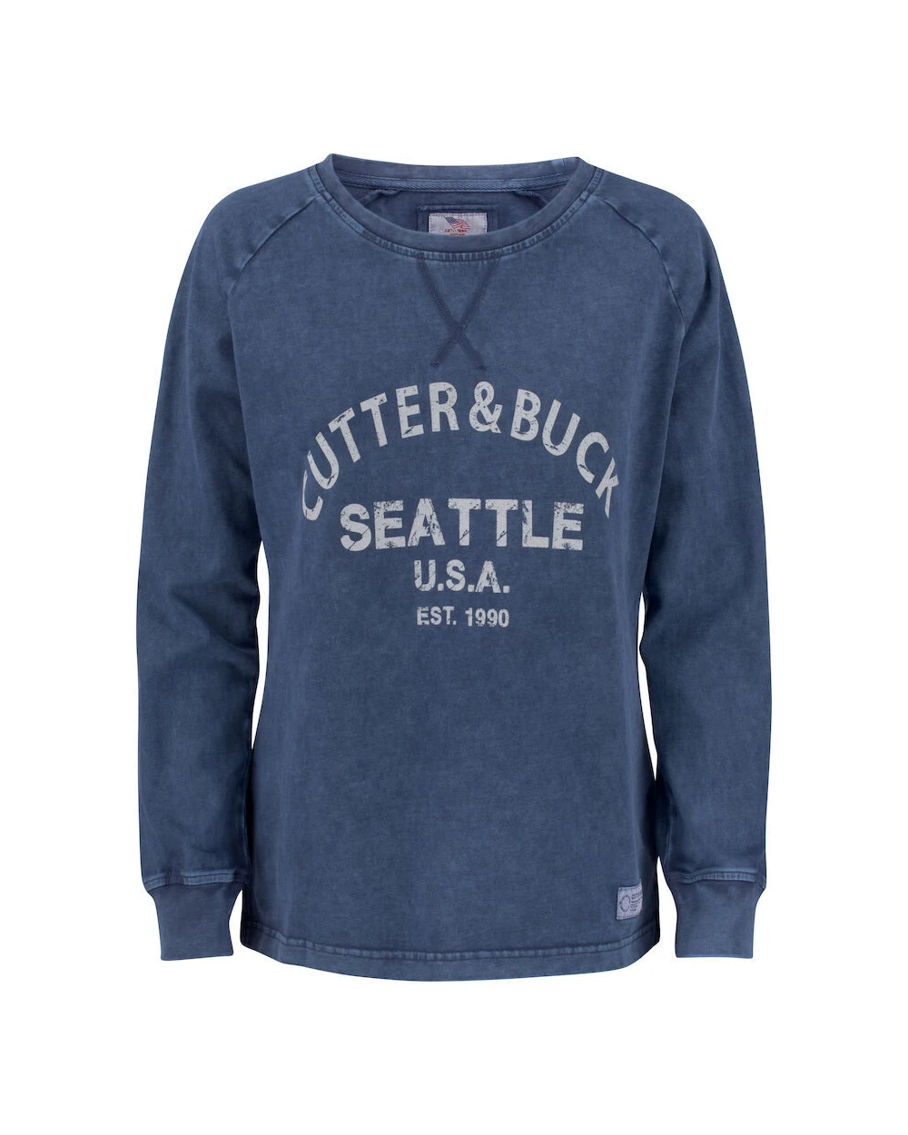 CUTTER & BUCK Thorp Denim Crew Ladies Sweatshirts personalisierbar