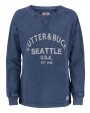 CUTTER & BUCK Thorp Denim Crew Ladies Sweatshirts personalisierbar