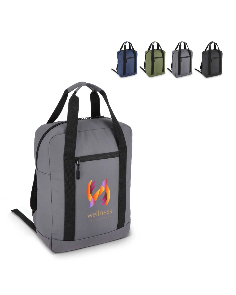 Tassen & Zakken 4DO PU gecoate 600D gerecycled PET rugzak 27.5 x 12 x 37.5 cm 12 L voor bedrukking &amp; borduring