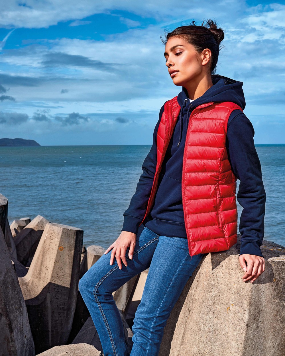 2786 Women's terrain padded gilet Jacken personalisierbar
