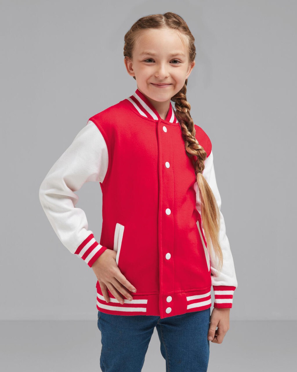 Sweaters & hoodies FDM Junior Varsity Jacket voor bedrukking &amp; borduring