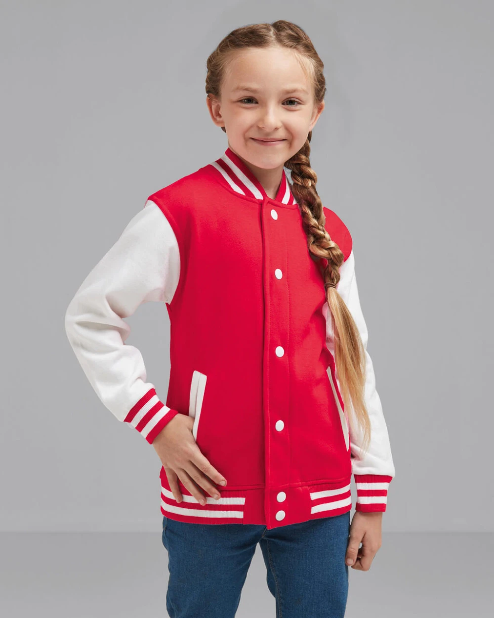 Sweaters & hoodies FDM Junior Varsity Jacket voor bedrukking &amp; borduring