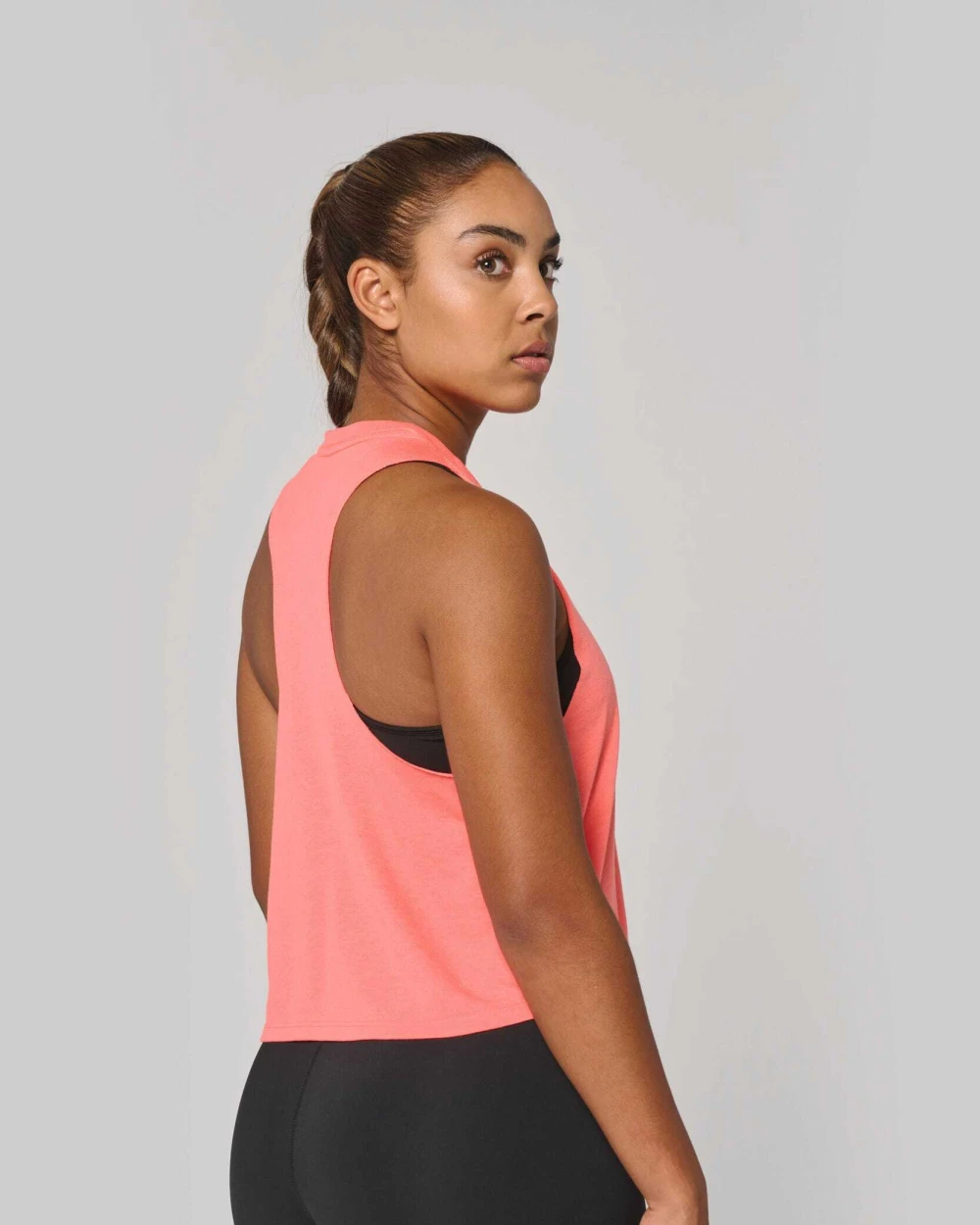 PROACT Damen Triblend Crop-Top T-Shirts personalisierbar