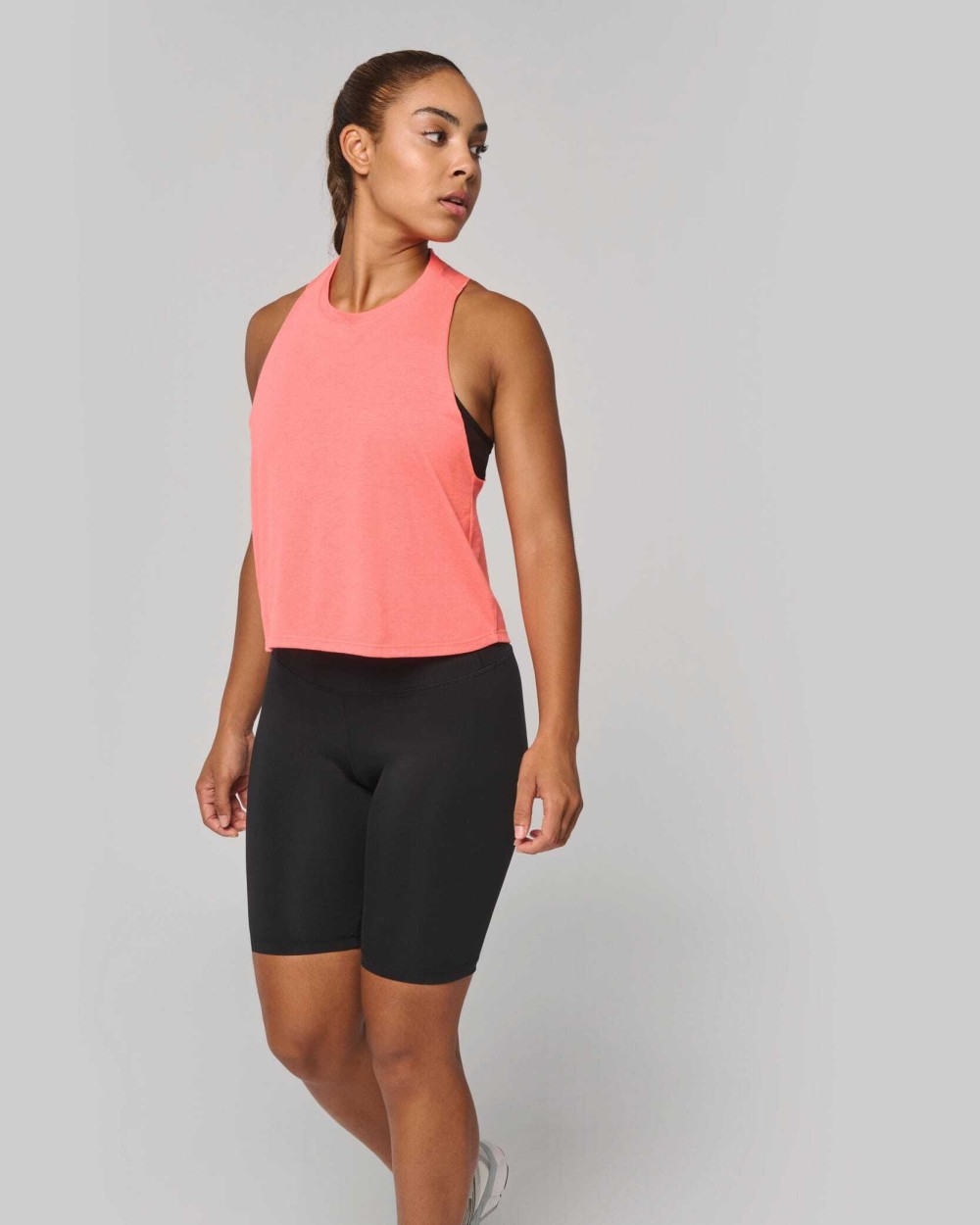 T-shirts PROACT Dames triblend croptop voor bedrukking &amp; borduring
