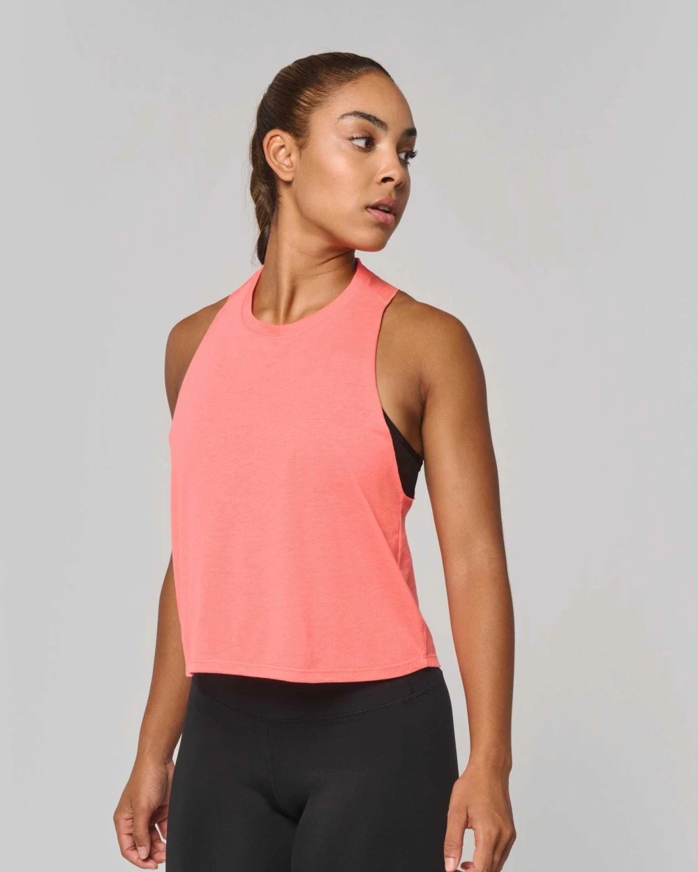 PROACT Damen Triblend Crop-Top T-Shirts personalisierbar