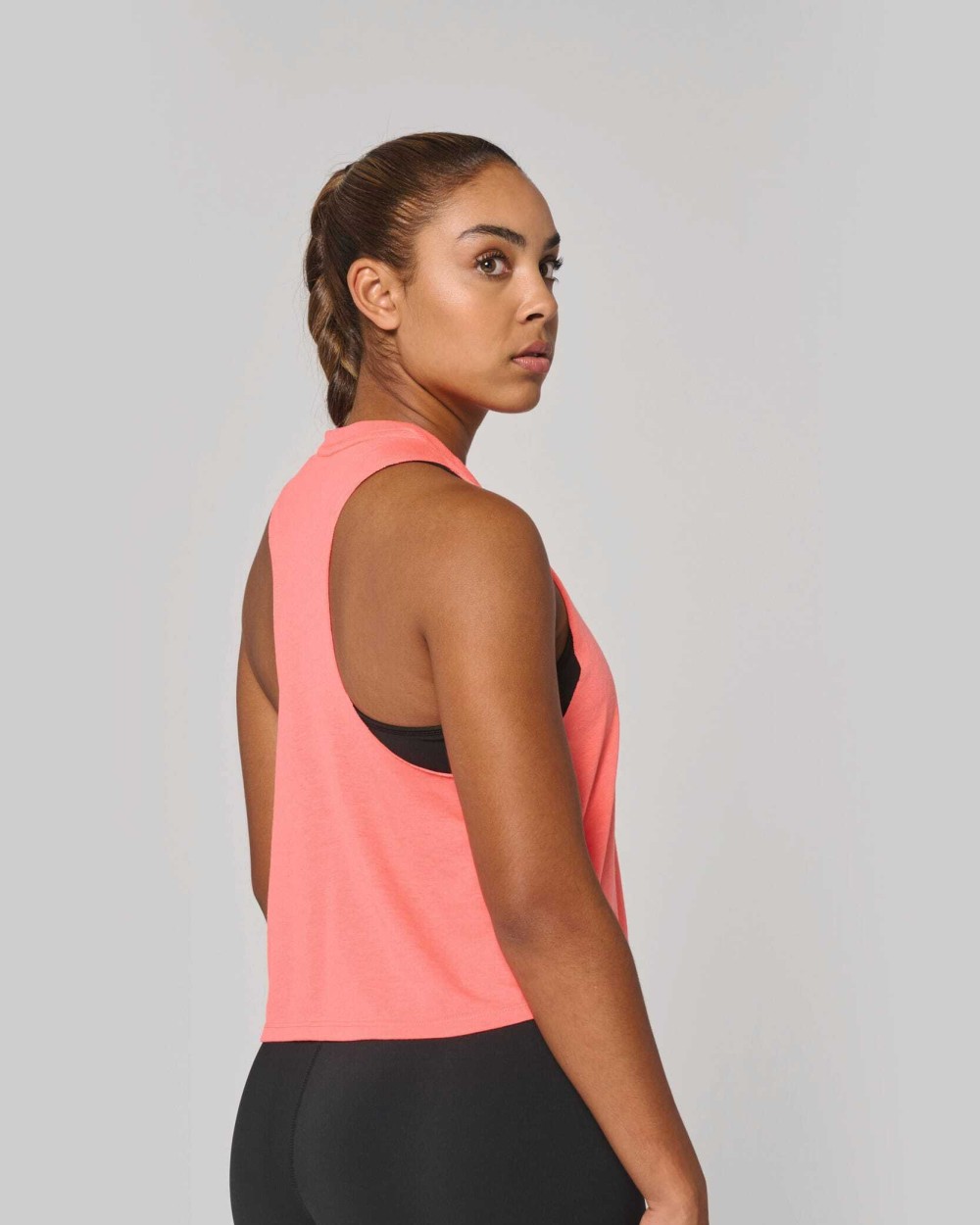 PROACT Damen Triblend Crop-Top T-Shirts personalisierbar