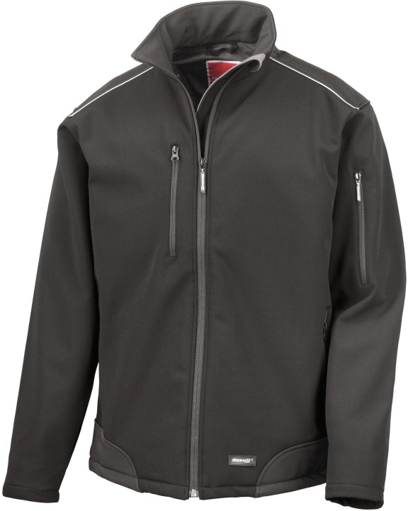 Softshells RESULT Softshell workwear jacket in ripstop Cordura® voor bedrukking &amp; borduring