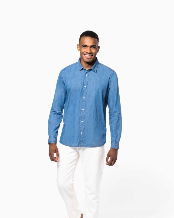 Chemises personnalisable KARIBAN Chemise denim homme
