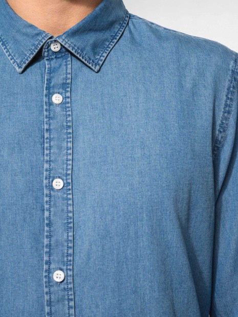 Chemises à personnaliser KARIBAN Chemise denim homme 