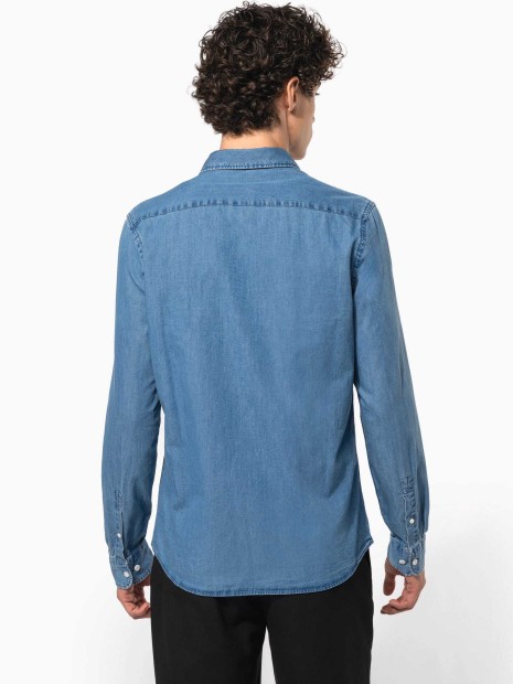 Chemises à personnaliser KARIBAN Chemise denim homme 