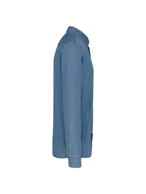 KARIBAN Chemise denim homme /api/colors/366f8321-4126-4930-8860-4c04653a3eb5 personnalisable