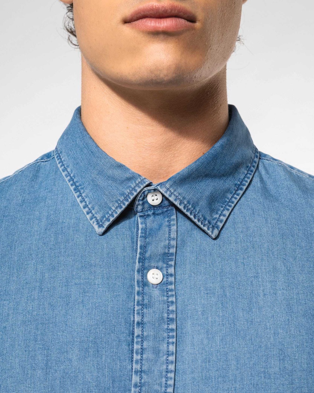 Chemises personnalisable KARIBAN Chemise denim homme