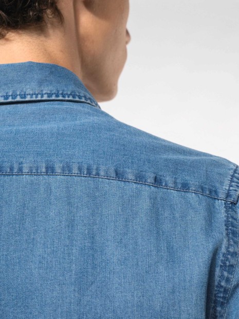 Chemises à personnaliser KARIBAN Chemise denim homme 