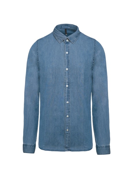 KARIBAN Chemise denim homme /api/colors/366f8321-4126-4930-8860-4c04653a3eb5 personnalisable