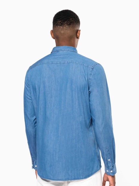 Chemises à personnaliser KARIBAN Chemise denim homme 
