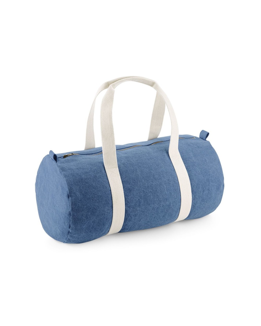 Tassen & Zakken BAG BASE DENIM BARREL BAG voor bedrukking &amp; borduring