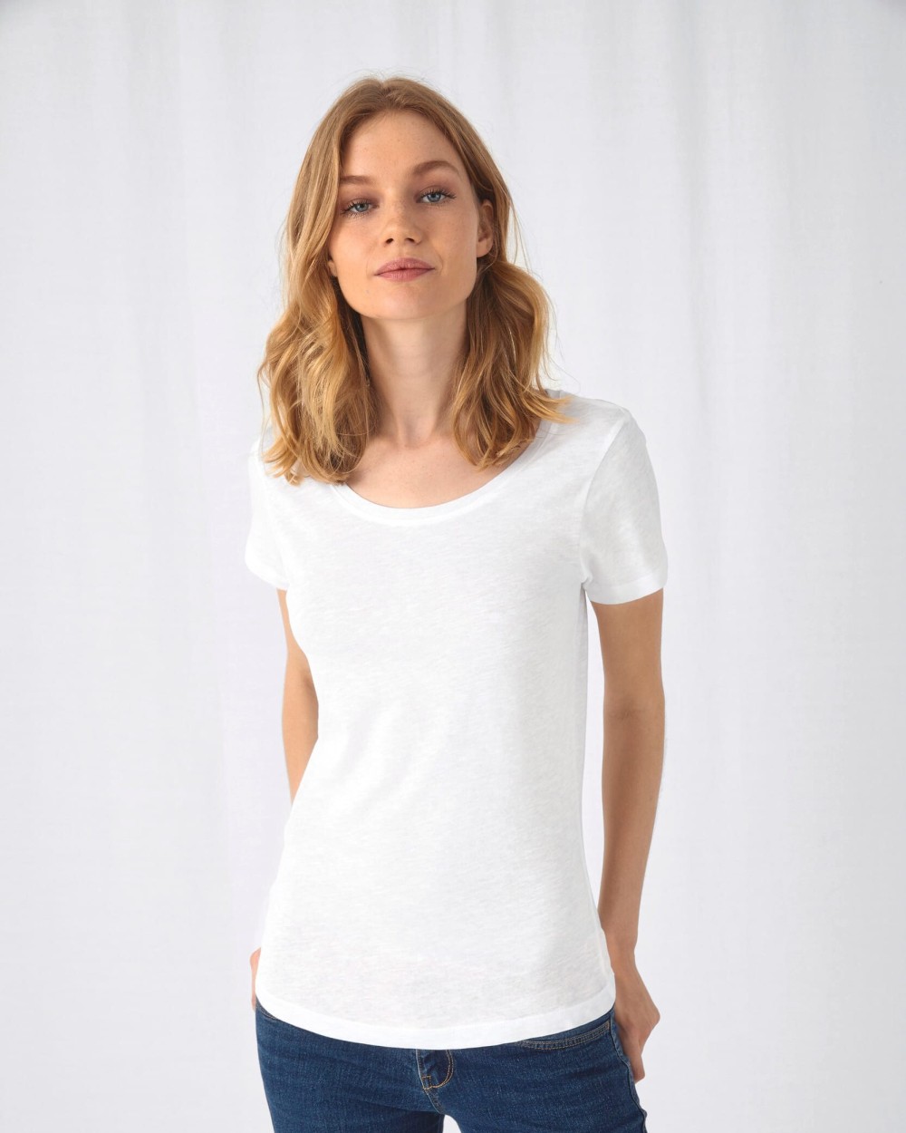 T-shirts B&C INSPIRE SLUB T/WOMEN voor bedrukking &amp; borduring