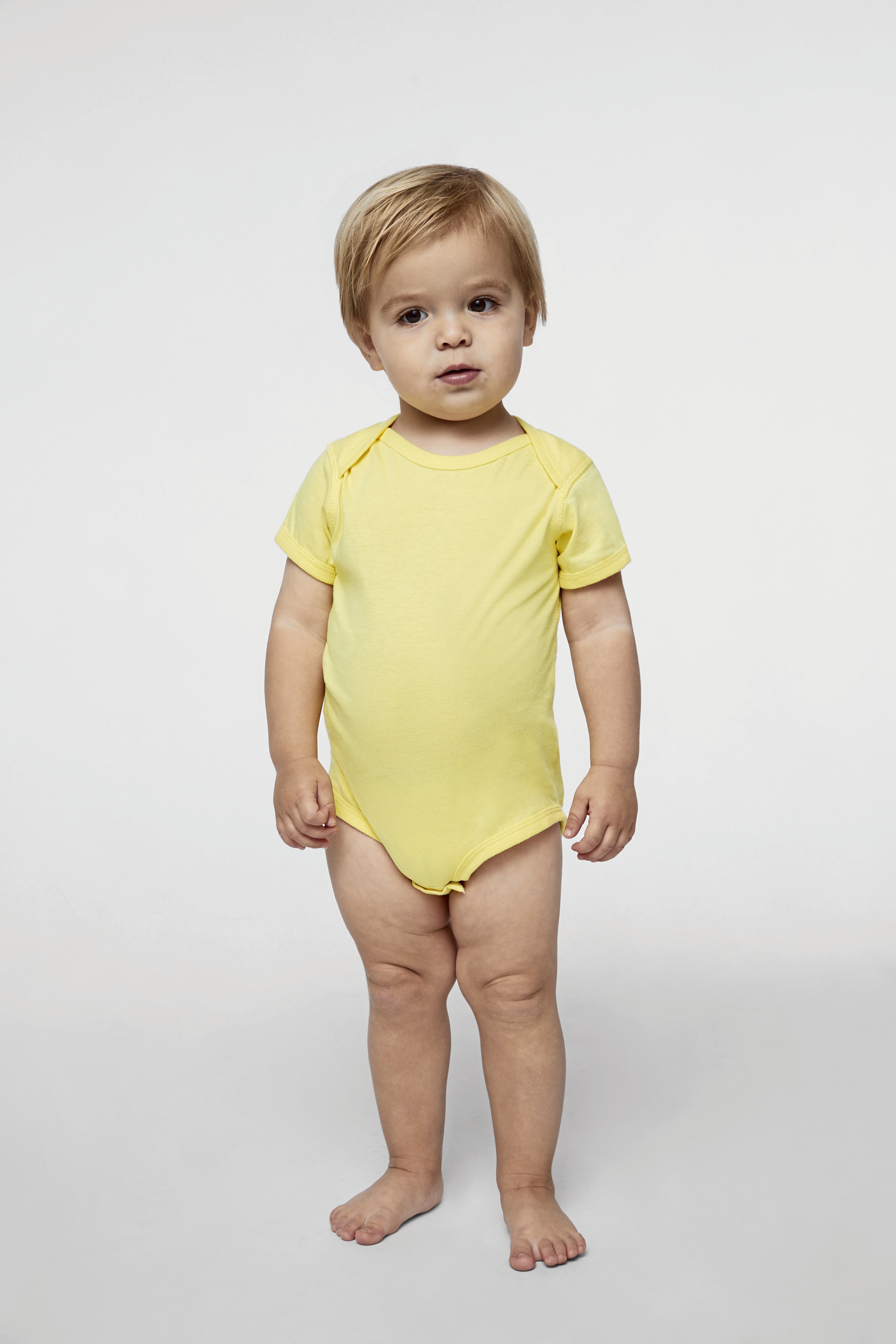 Articles bébés personnalisable RABBIT SKINS Infant Fine Jersey Short Sleeve Bodysuit