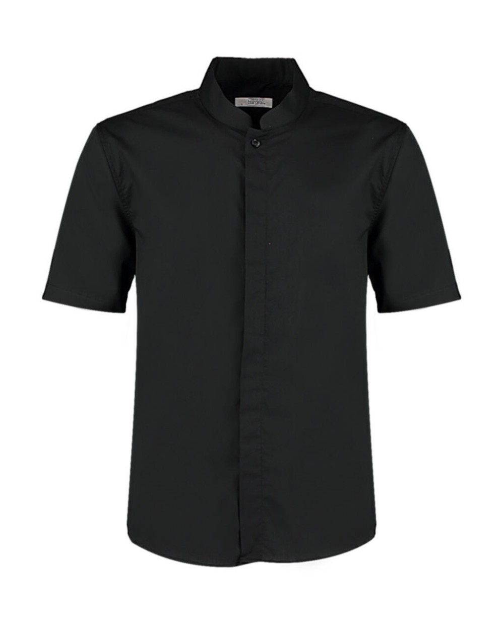Hemden KUSTOM KIT Tailored Fit Mandarin Collar Shirt SSL voor bedrukking &amp; borduring