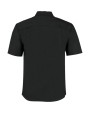Hemden KUSTOM KIT Tailored Fit Mandarin Collar Shirt SSL voor bedrukking &amp; borduring