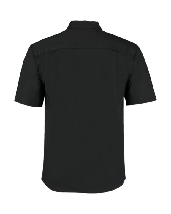 Chemises personnalisable KUSTOM KIT Tailored Fit Mandarin Collar Shirt SSL