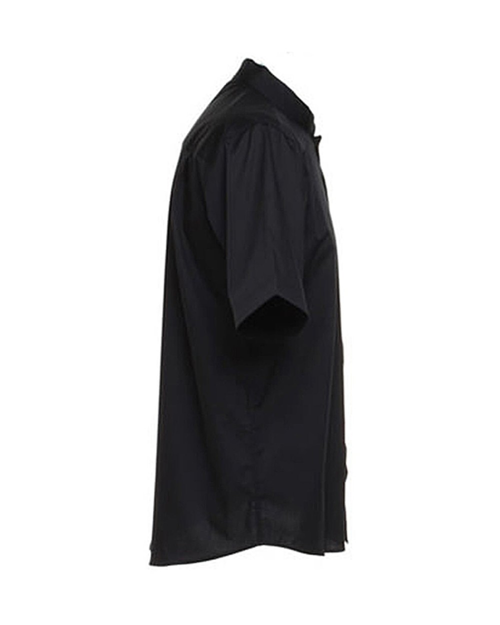 Hemden KUSTOM KIT Tailored Fit Mandarin Collar Shirt SSL voor bedrukking &amp; borduring