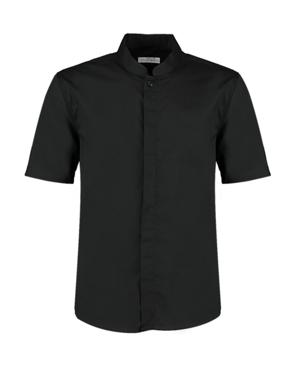 Hemden KUSTOM KIT Tailored Fit Mandarin Collar Shirt SSL voor bedrukking &amp; borduring