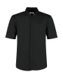 KUSTOM KIT Tailored Fit Mandarin Collar Shirt SSL Hemden personalisierbar