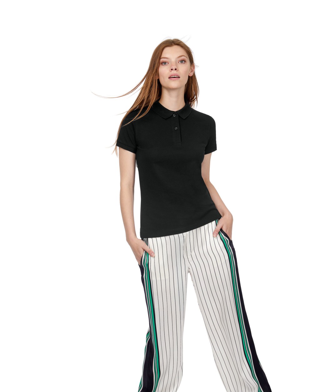 Polo's B&C Ladies' organic polo shirt voor bedrukking &amp; borduring