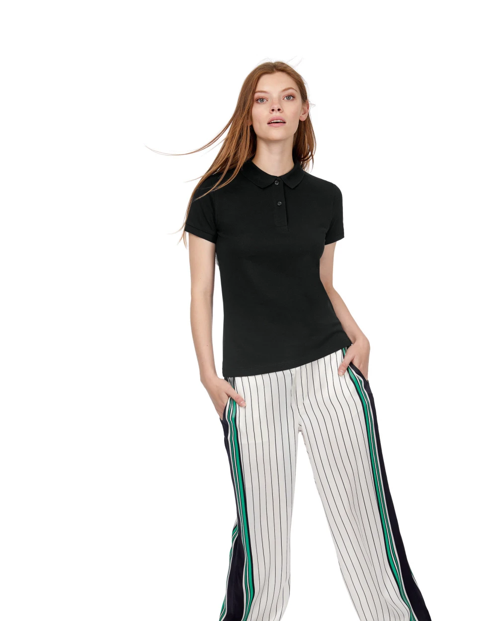 Polo's B&C Ladies' organic polo shirt voor bedrukking &amp; borduring