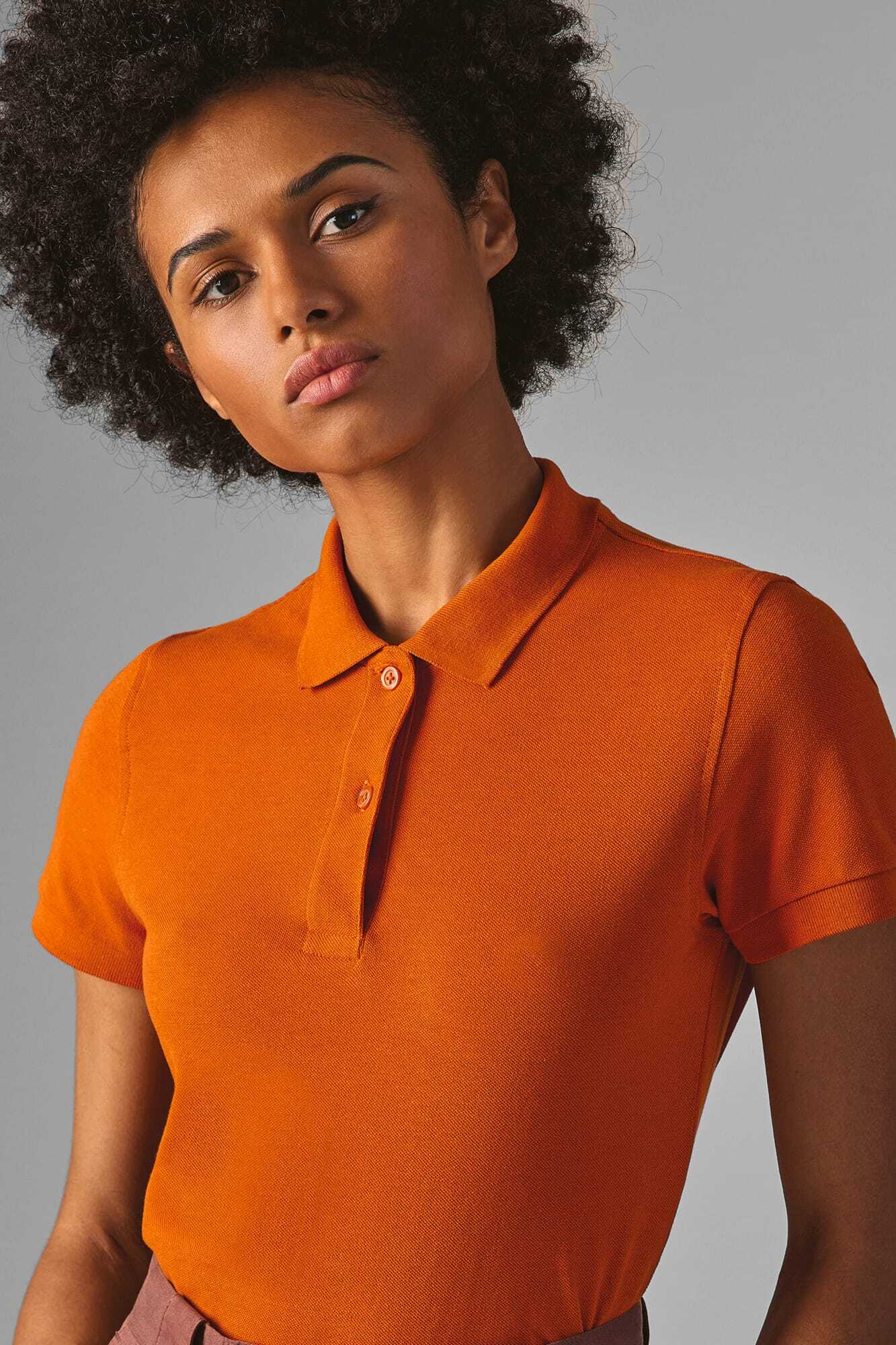 Polo's B&C Ladies' organic polo shirt voor bedrukking &amp; borduring