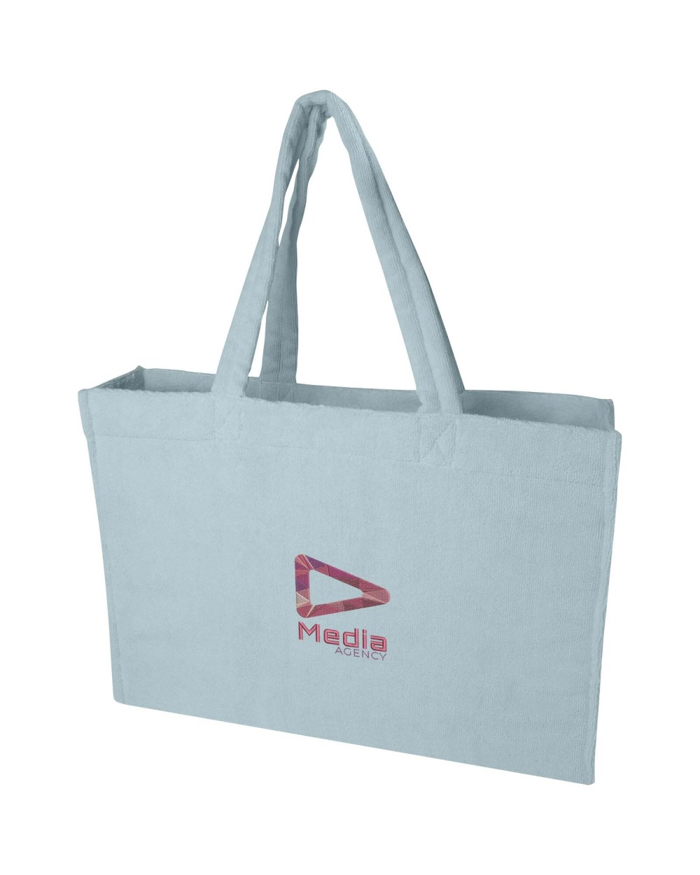 Tote bags personnalisable 4DO Sac shopping Siam en tissu éponge recyclé GRS de 13 L