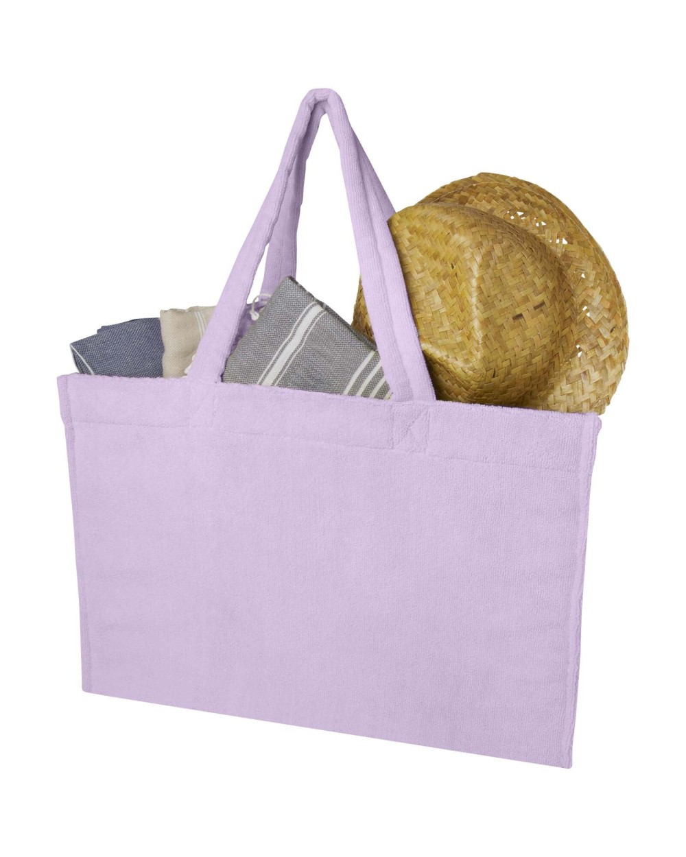 Tote bags 4DO Siam GRS gerecyclede badstof stranddraagtas 13 l voor bedrukking &amp; borduring