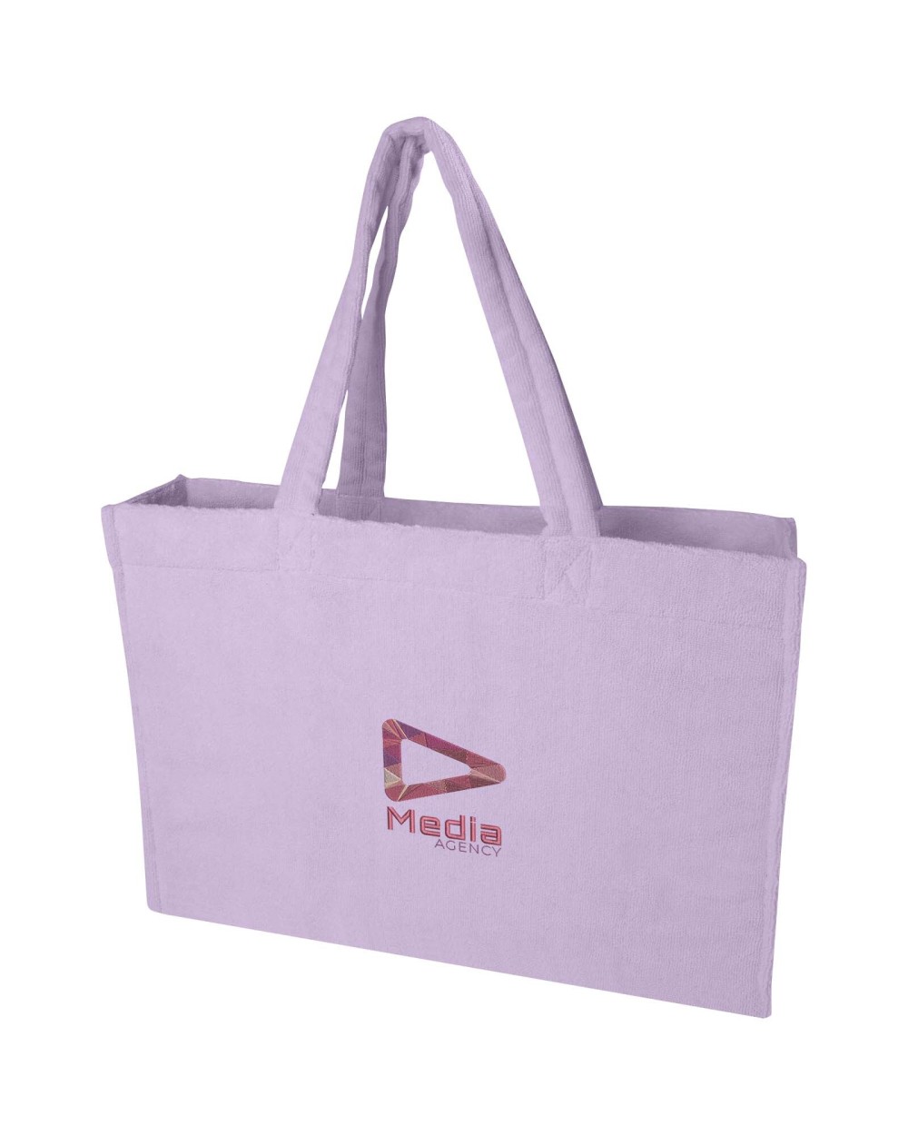 Tote bags personnalisable 4DO Sac shopping Siam en tissu éponge recyclé GRS de 13 L