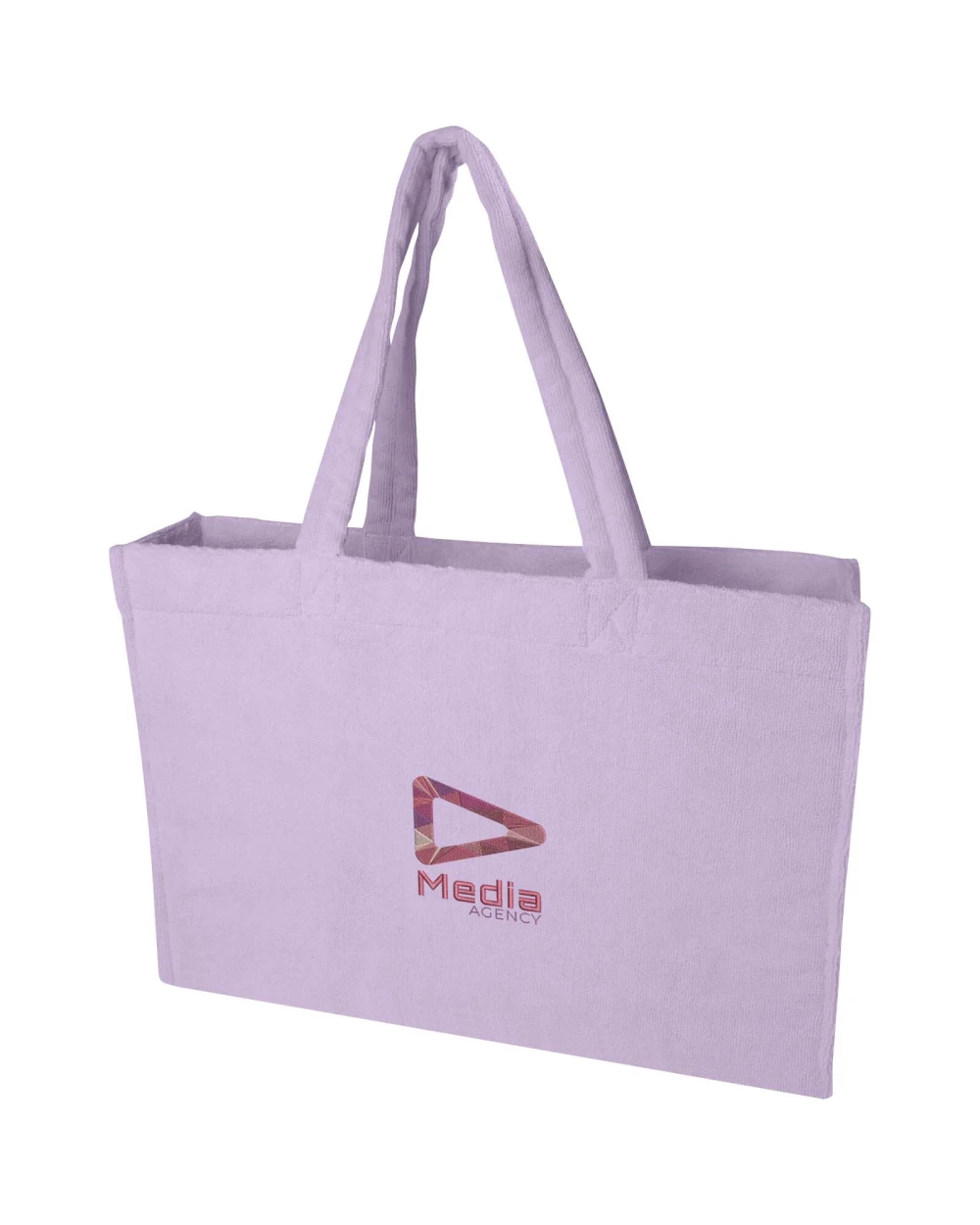Tote bags personnalisable 4DO Sac shopping Siam en tissu éponge recyclé GRS de 13 L