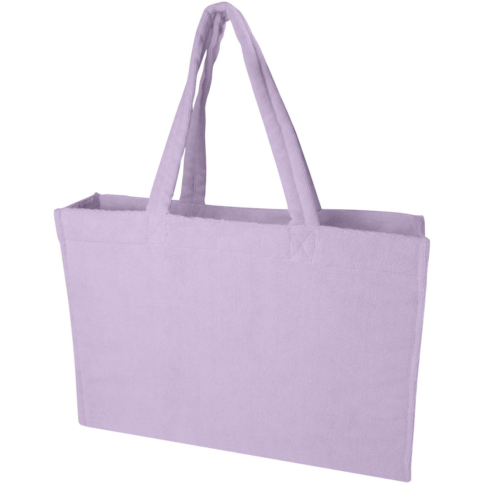 Tote bags personnalisable 4DO Sac shopping Siam en tissu éponge recyclé GRS de 13 L