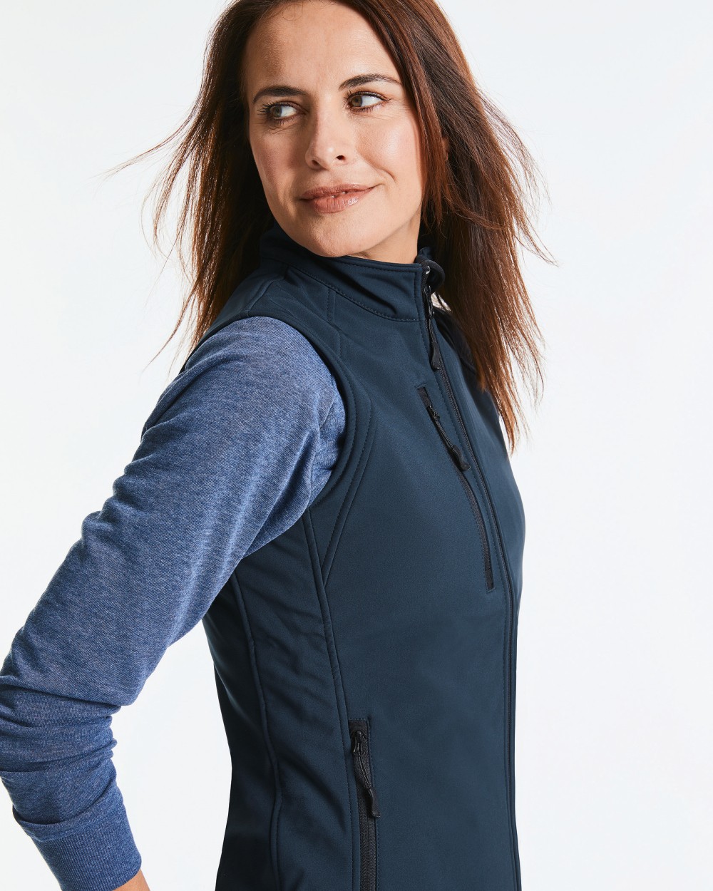 RUSSELL LADIES' SOFTSHELL GILET Softshells personalisierbar