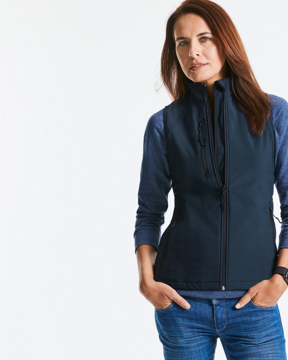 Softshells RUSSELL LADIES'' SOFTSHELL GILET voor bedrukking &amp; borduring
