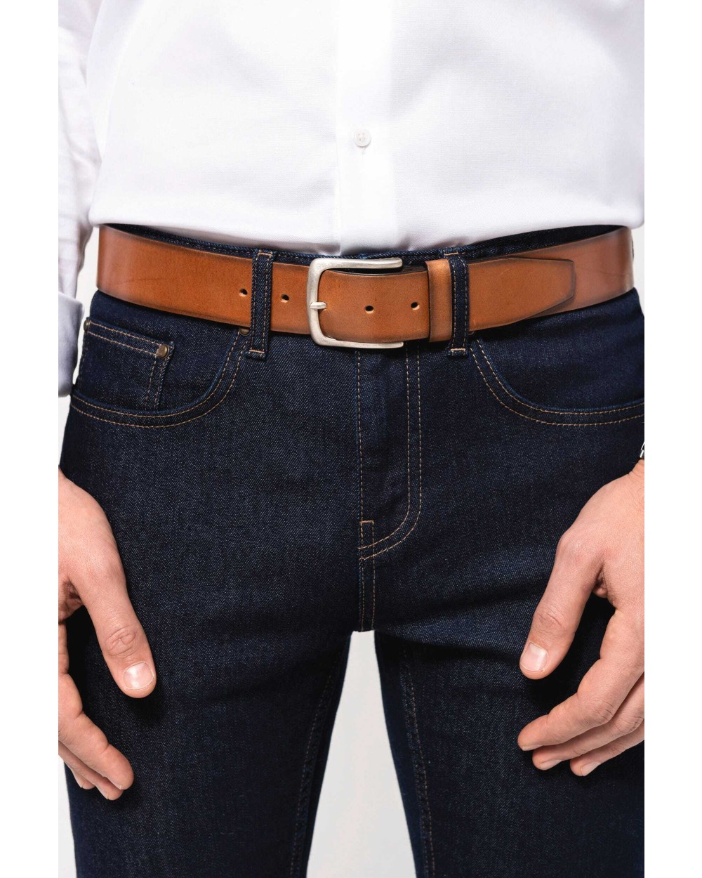 Benodigdheden KARIBAN Vintage lederen herenriem voor bedrukking &amp; borduring