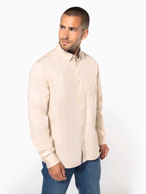 Chemises à personnaliser KARIBAN Chemise coton manches longues Nevada homme 