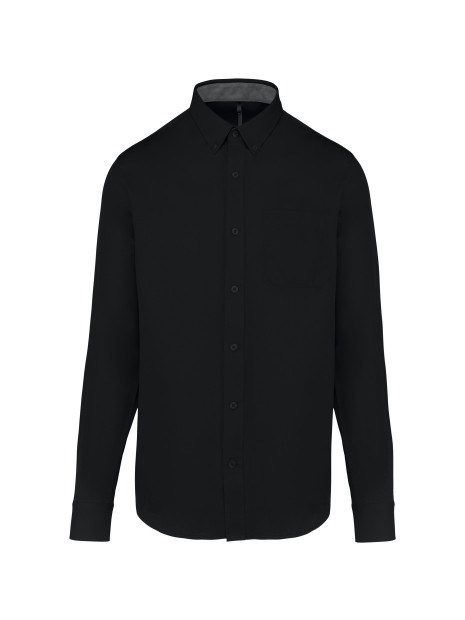 KARIBAN Chemise coton manches longues Nevada homme /api/colors/b9fdad4a-5e94-45cb-8c03-c08b349b28c3 personnalisable