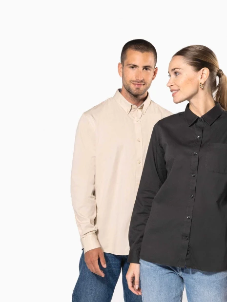 Chemises à personnaliser KARIBAN Chemise coton manches longues Nevada homme 