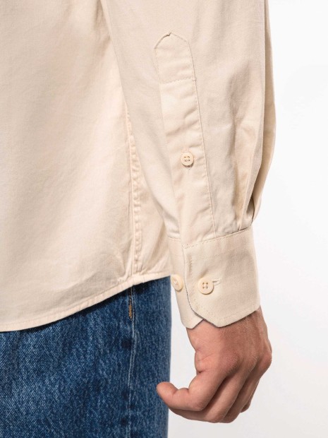 Chemises à personnaliser KARIBAN Chemise coton manches longues Nevada homme 