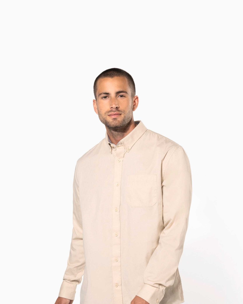 Chemises personnalisable KARIBAN Chemise coton manches longues Nevada homme