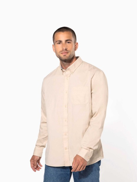 Chemises à personnaliser KARIBAN Chemise coton manches longues Nevada homme 