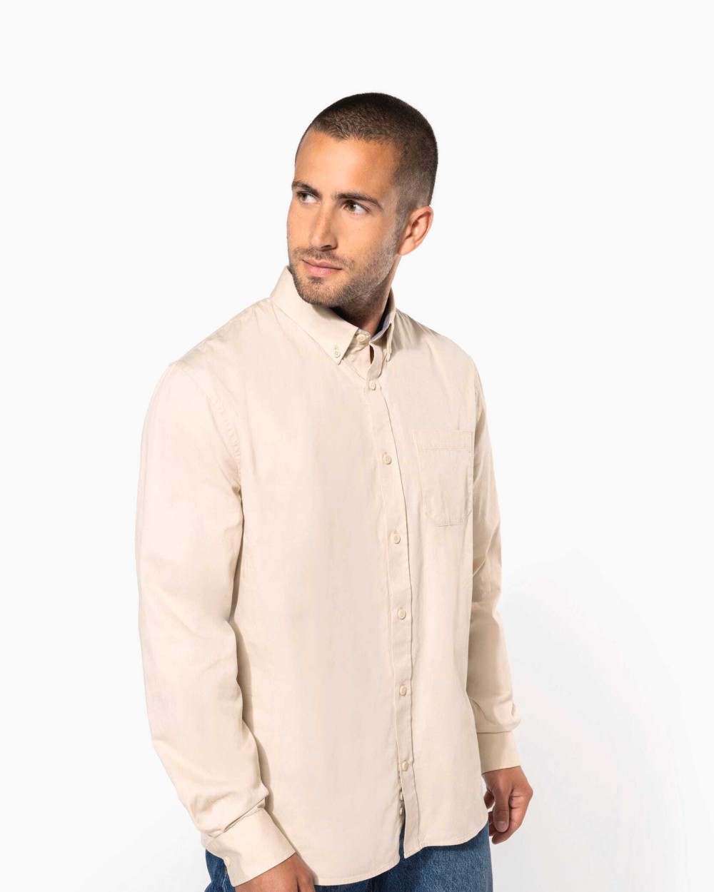 Chemises personnalisable KARIBAN Chemise coton manches longues Nevada homme