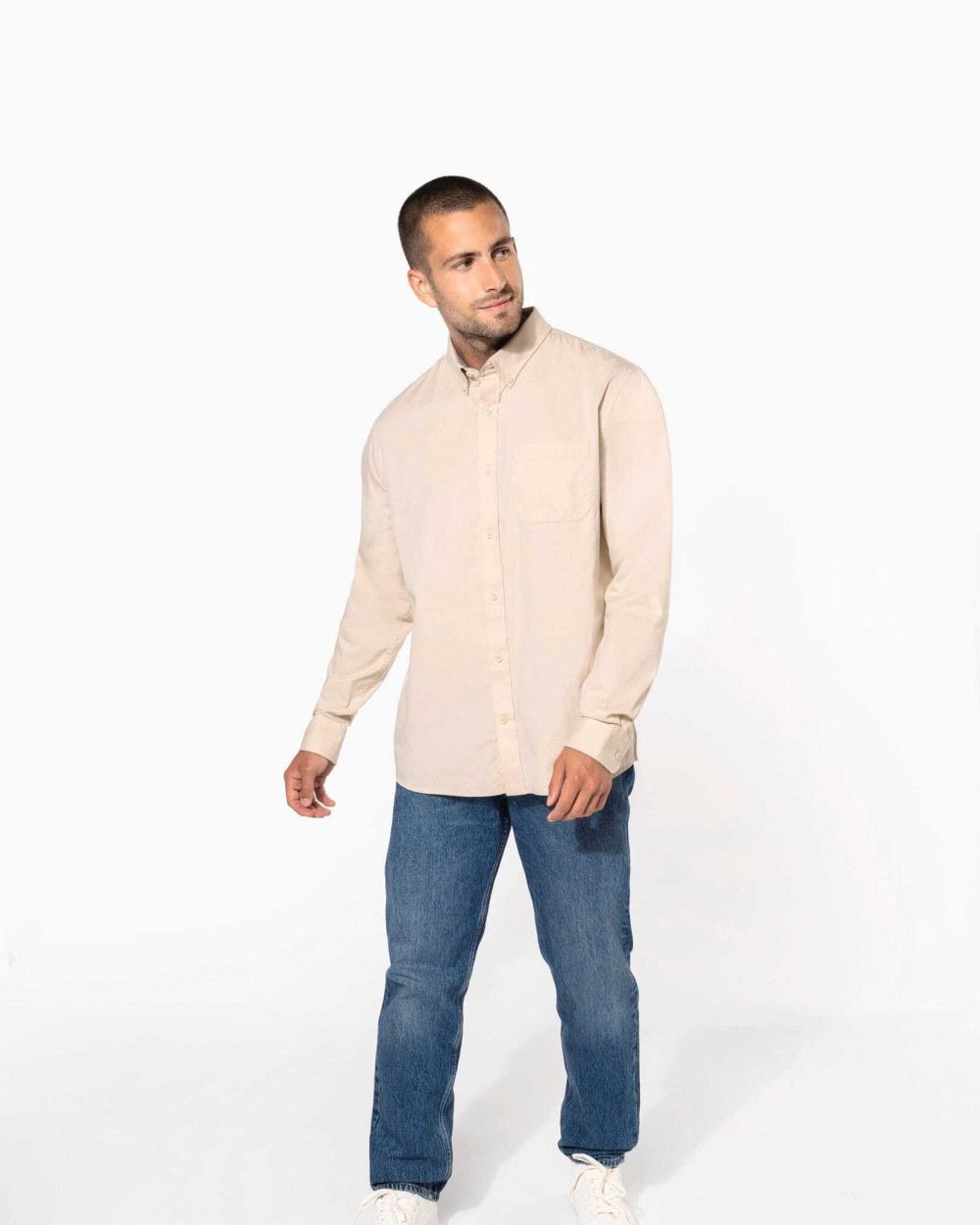 Chemises personnalisable KARIBAN Chemise coton manches longues Nevada homme