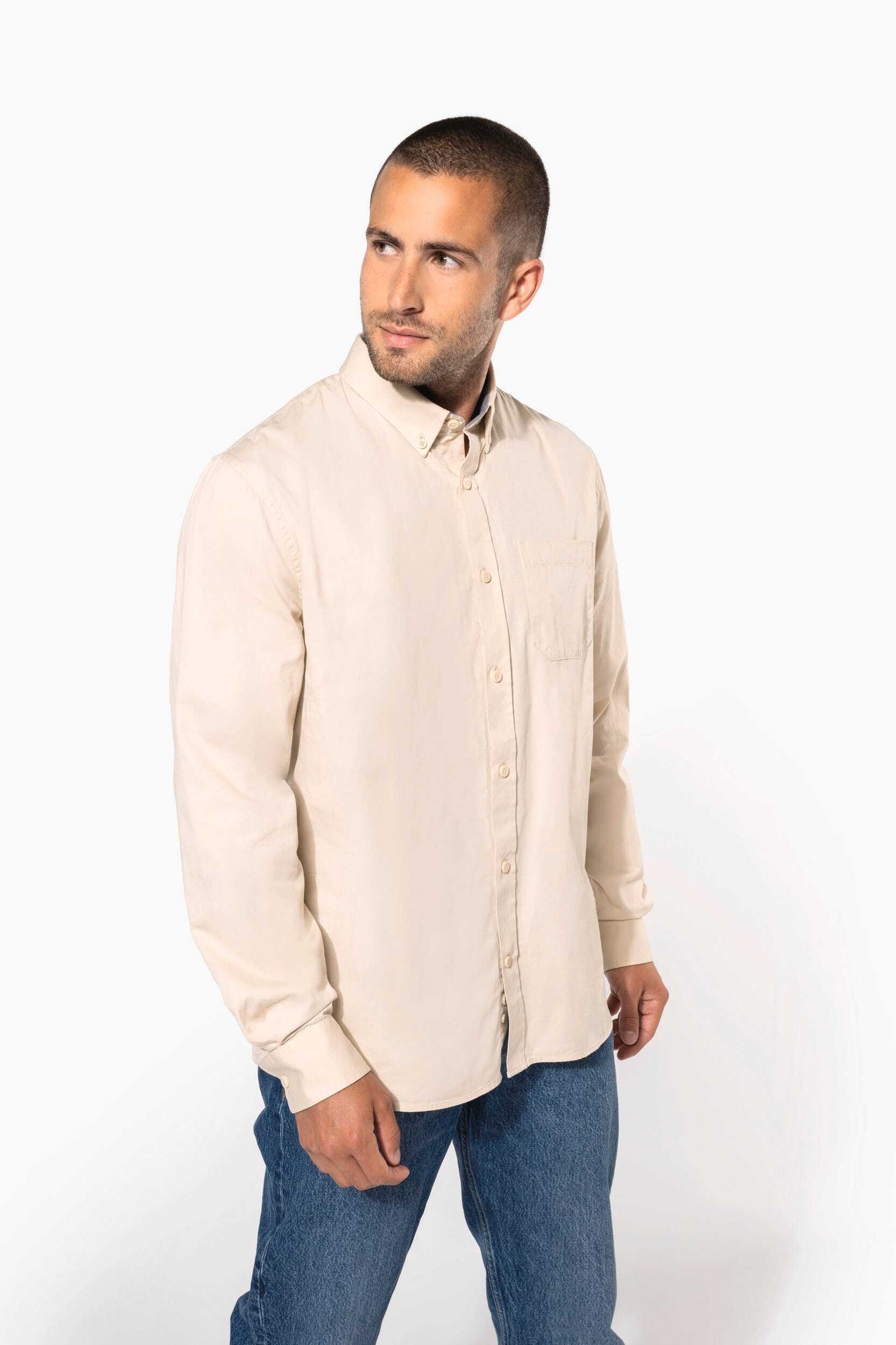 Chemises personnalisable KARIBAN Chemise coton manches longues Nevada homme