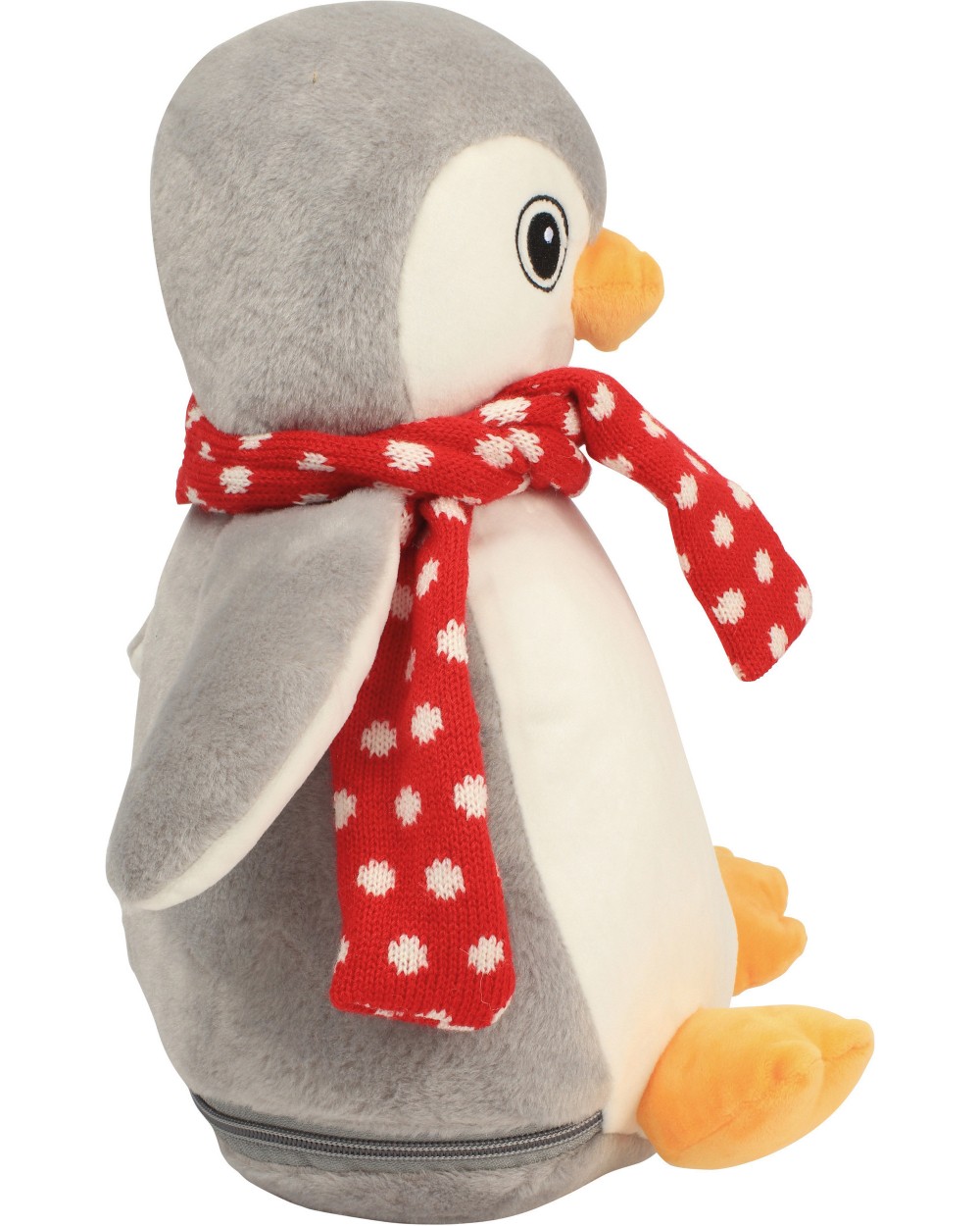 Benodigdheden MUMBLES Pinguin met rits voor bedrukking &amp; borduring