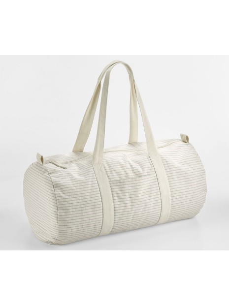 WESTFORDMILL STRIPED ORGANIC COTTON BARREL BAG /api/colors/1b2f50da-8438-41d1-9f67-b3d174b5c6a0 personnalisable
